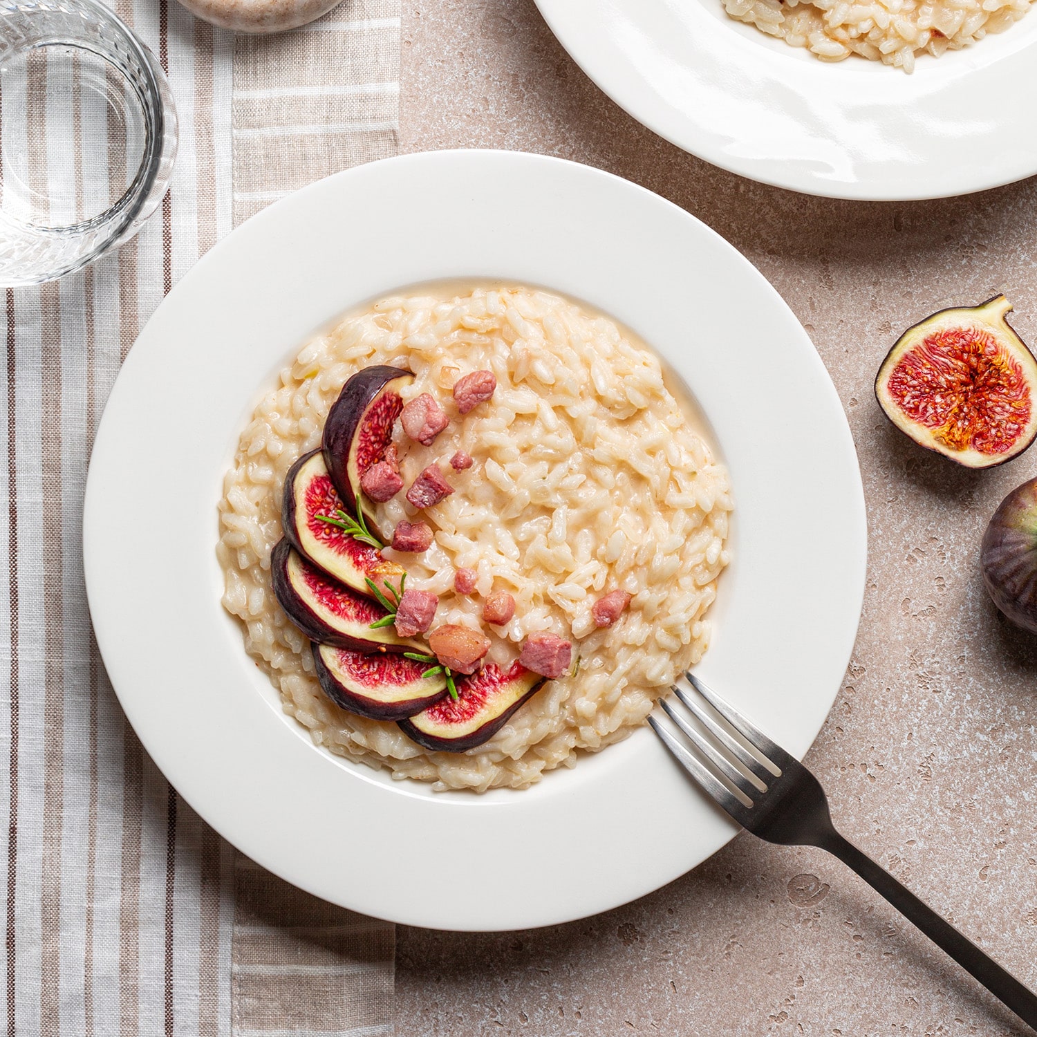 Risotto pancetta e fichi Valtidone Salumi
